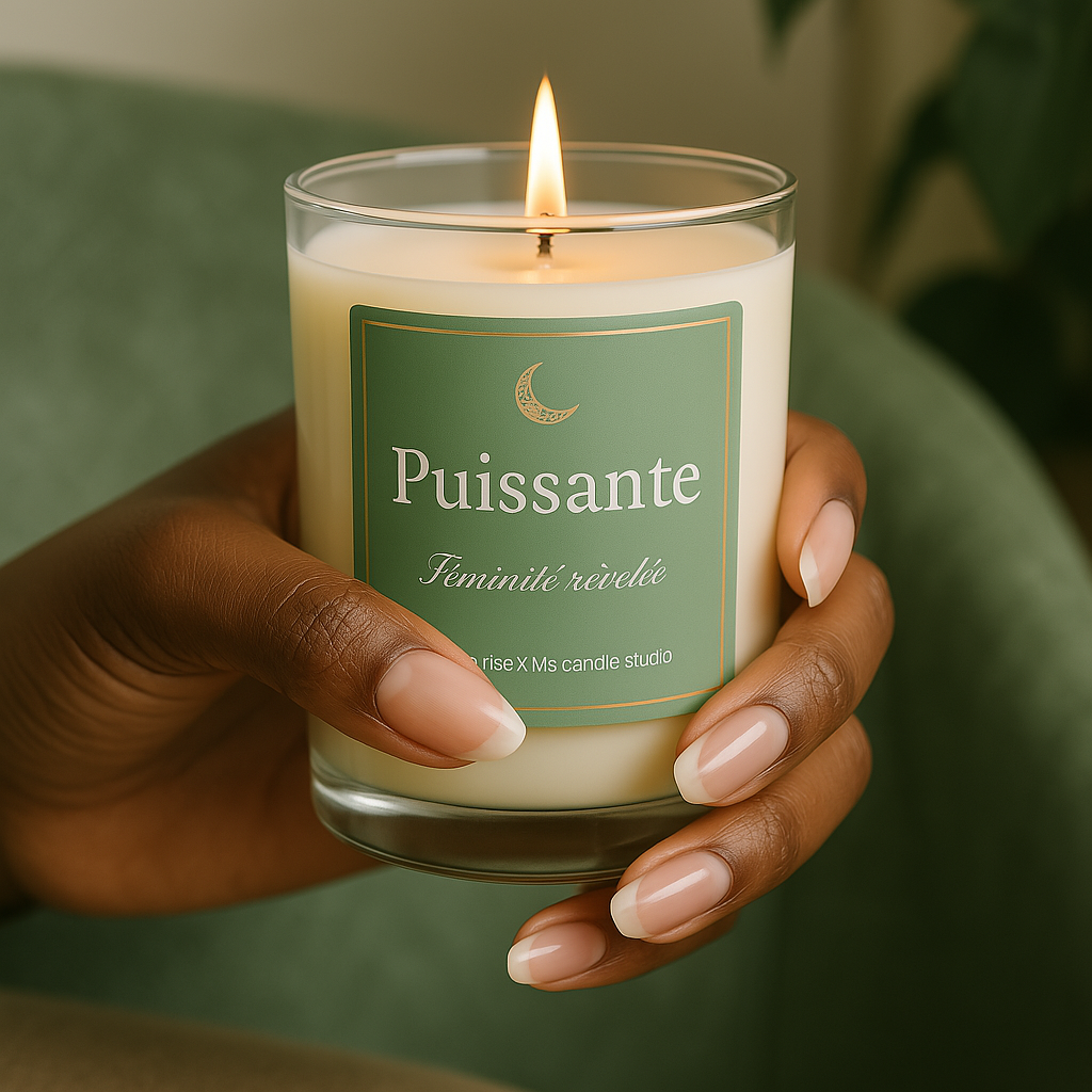 Bougie “Puissante” – Collection Féminité Révélée
