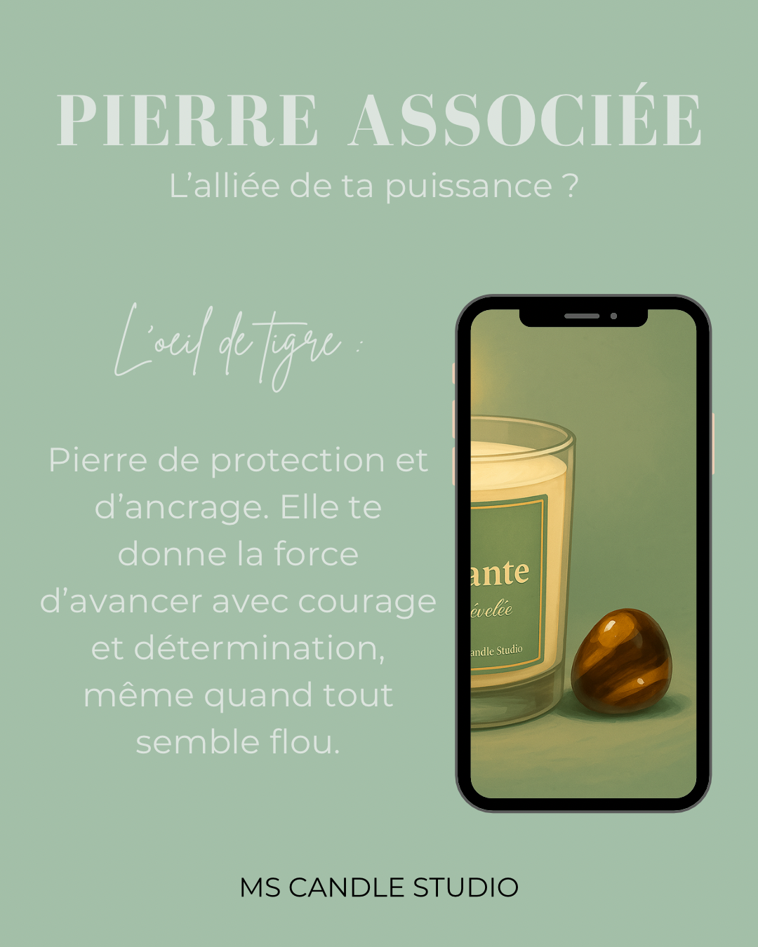 Bougie “Puissante” – Collection Féminité Révélée